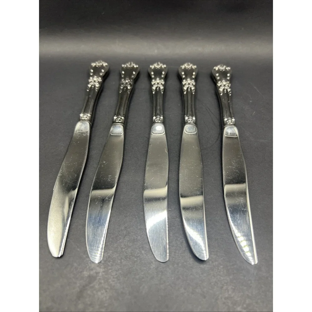 Oneida Kennett Square Distinction Deluxe Stainless Butter Knives Spreaders Set 5
